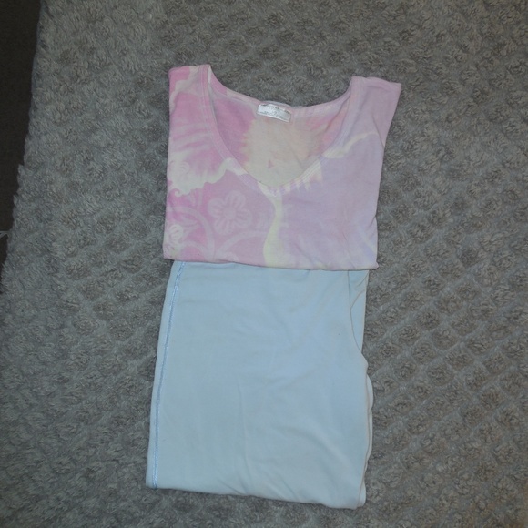 Mind Body and Soul Pajama Set Pants & Shirt - Picture 1 of 2